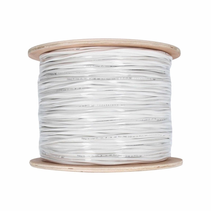 16 AWG 2 Conductor Speaker Wire Plenum Rated OFC ETL Listed 65 Strands 1000FT, White