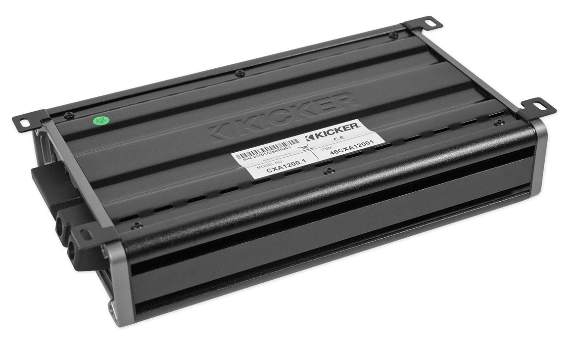 Kicker 46CXA12001 CXA1200.1 1200w RMS Mono Class D Car Amplifier