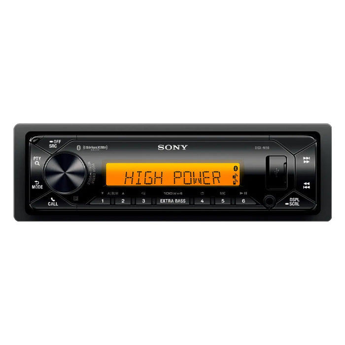 Sony DSX-M80 Marine Digital Media Stereo Receiver with Bluetooth, USB and AUX Input