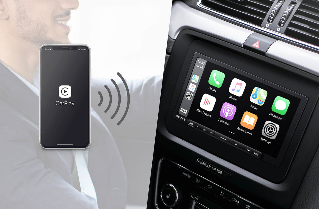 Sony XAV-AX6000 7" Multimedia Receiver with Wireless Car Play, Android Auto, Bluetooth, HDMI Video Input