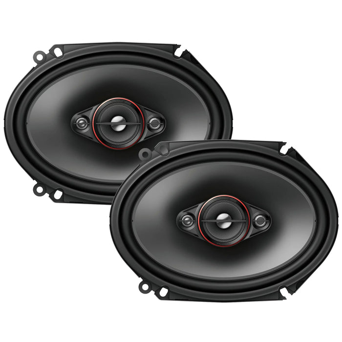 Pioneer TS-800M 6" x 8" inch 4-Way 350W Max Power Coaxial Speakers (Pair)