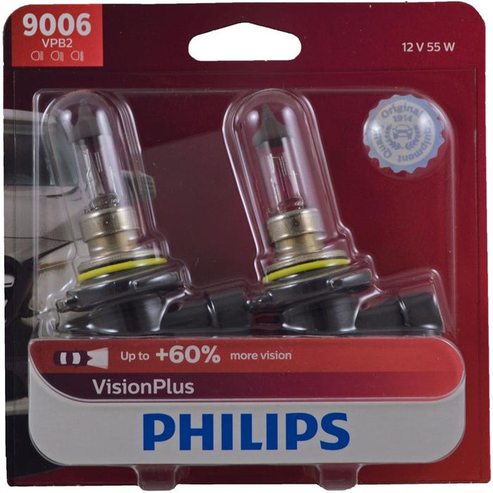 Philips Vision Plus 9006 60% More Light Car Headlight Bulb (2/pack) — BSA  Trading Inc