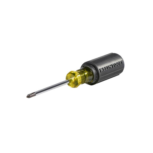 Klein Tools 603-3 #1 Phillips Head Screwdriver 3" Round Shank Cushion Grip Handle