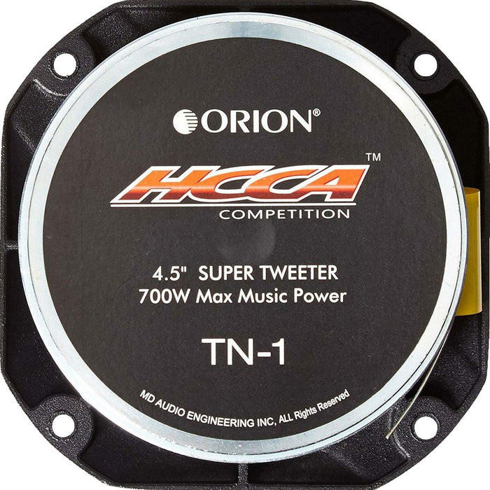 Orion HCCA TN1 4.5" 700W Max Power 4-Ohms Neodimium Bullet Super Tweeter 175W RMS Each