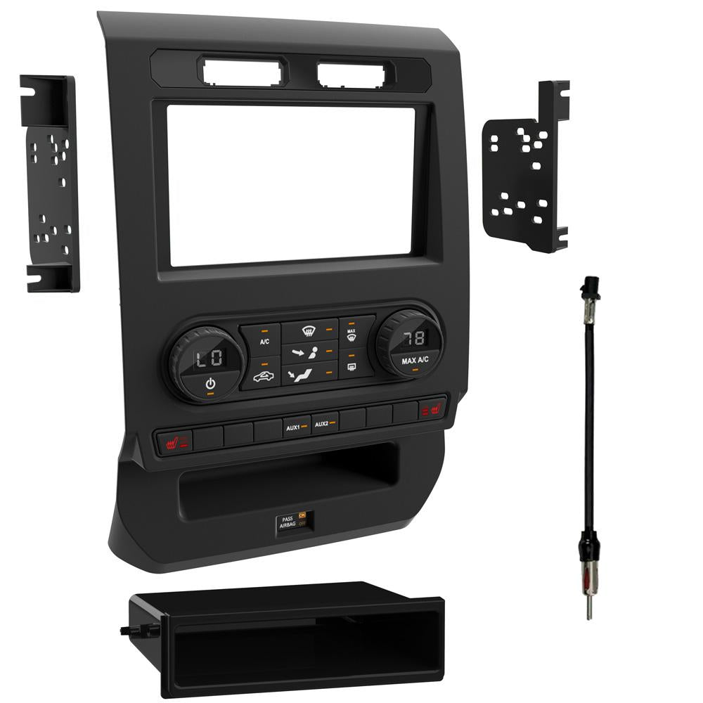 Metra 99-5849CH Single or Double DIN Dash Kit For Ford F-150