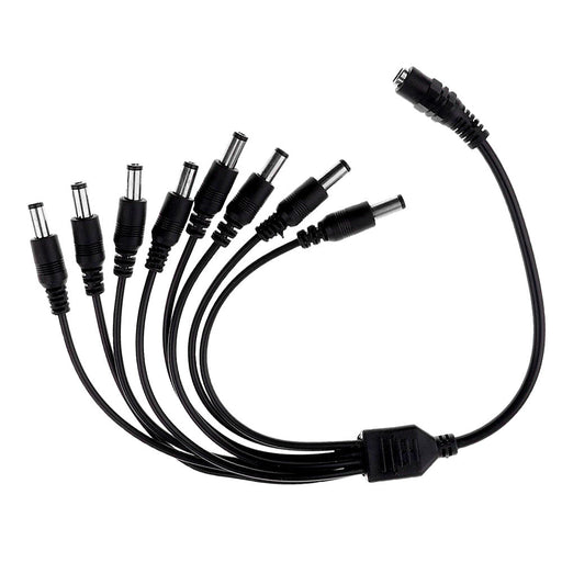 DC 1 to 8 Power Splitter Adapter Cable Cord for 12V CCTV Security Cameras The Wires Zone
