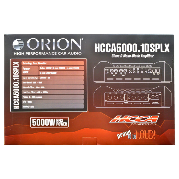 Orion HCCA5000.1DSPLX HCCA Competition Class D Monoblock Amplifier 10000 Watts Max